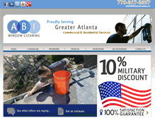 Tablet Screenshot of abiwindowcleaning.com